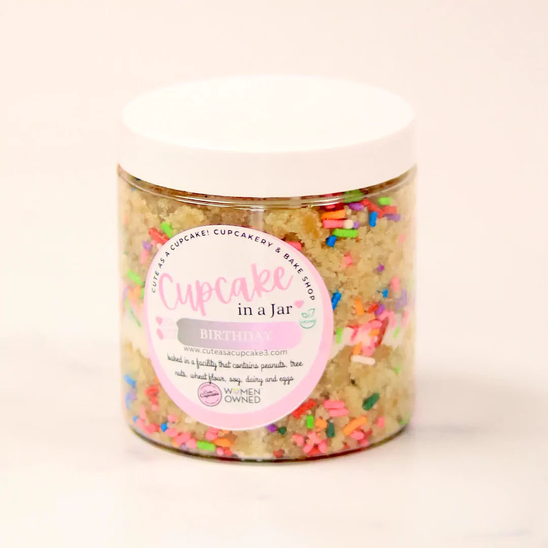 Vegan Birthday Cake Cupcake Jar image 0