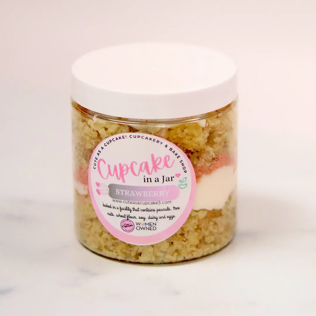 Vegan Strawberry Cupcake Jar image 0