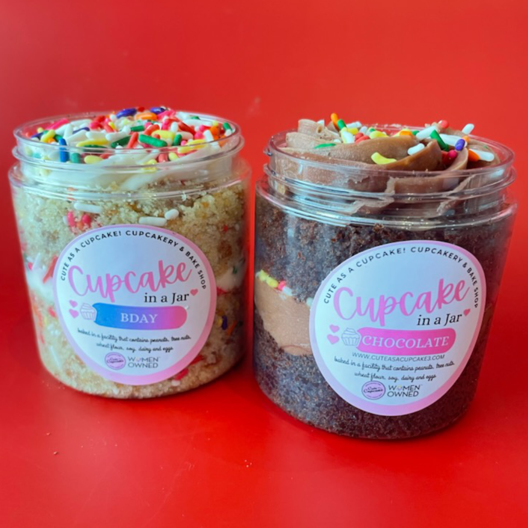 2 Pack of Cutie Cupcakes in a Jar