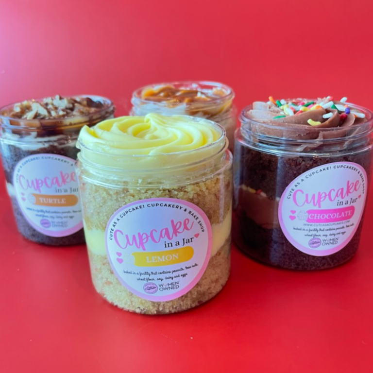 4 Pack of Cutie Cupcakes in a Jar